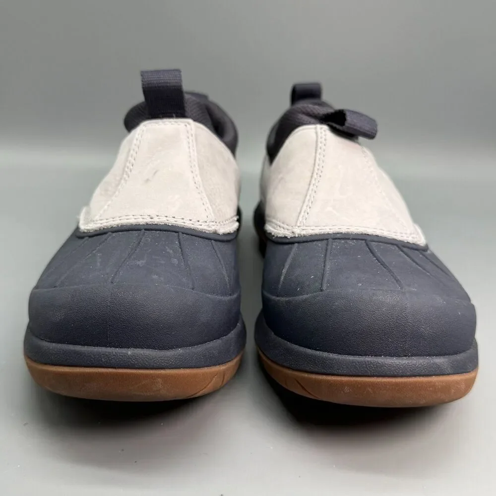 L.L. Bean Storm Chaser 5 Slip-Ons Womens 9.5 Gray White Leather Waterproof Boots